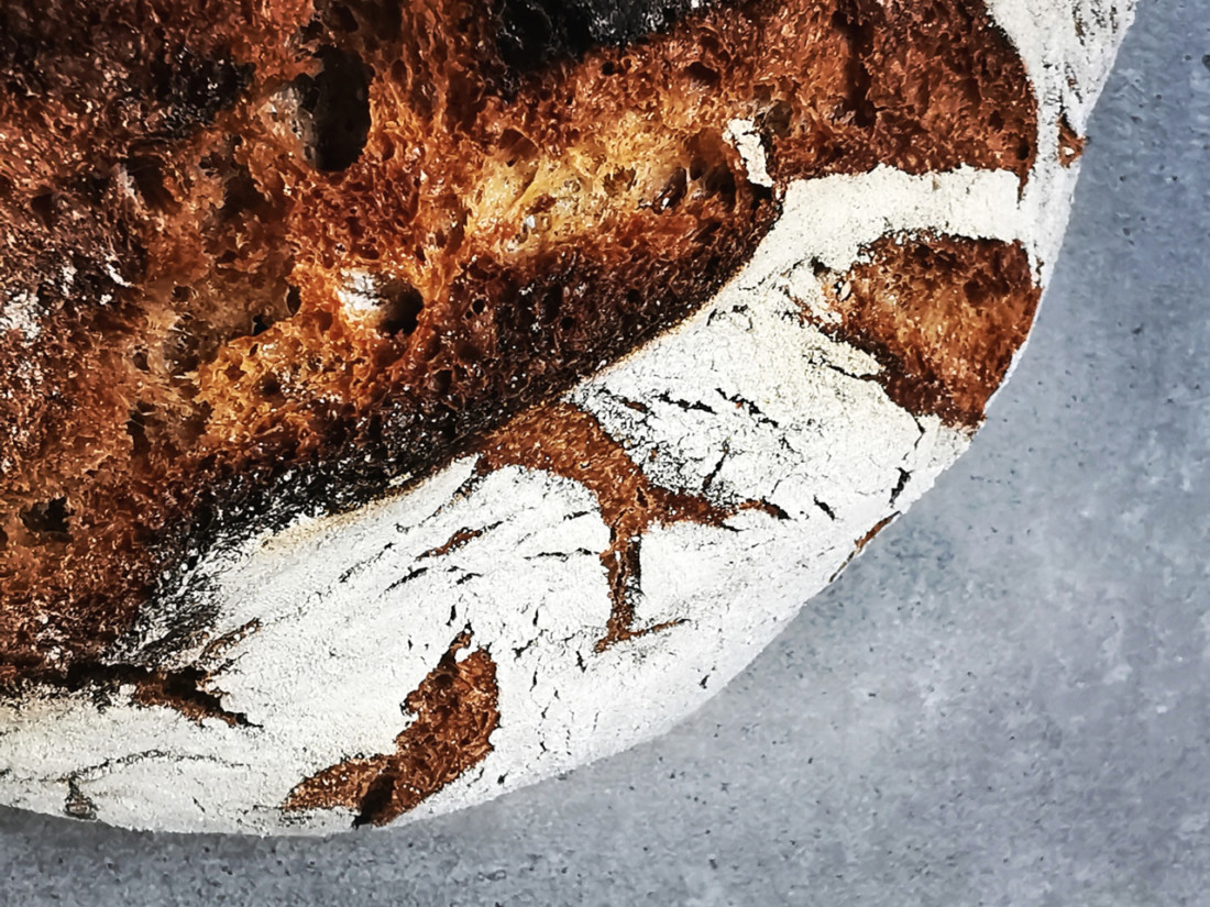 Einkorn-Reis Krustenbrot mit Lievito Madre - www.brooot.de