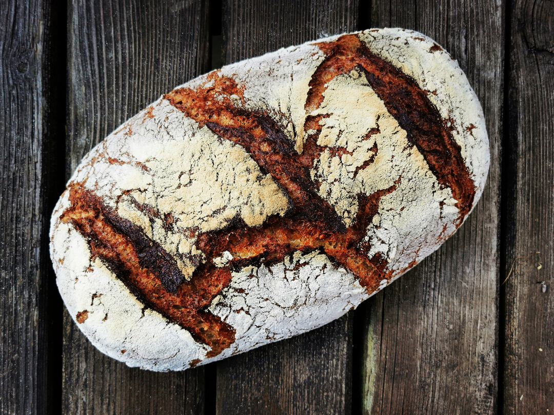 Mein Rezept für Weizen-Roggen-Mischbrot mit roten Linsen