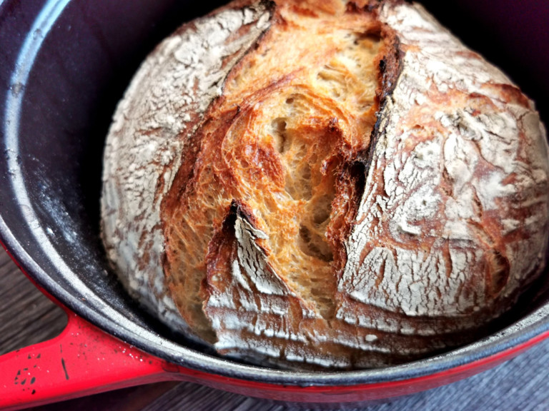 Italienisches Weißbrot - 5 Minuten No-Knead - www.brooot.de