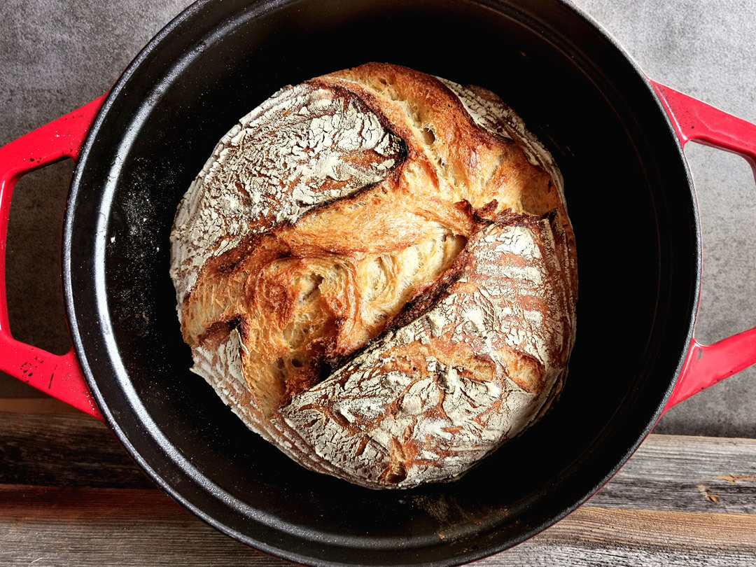 Italienisches Weißbrot - 5 Minuten No-Knead - www.brooot.de