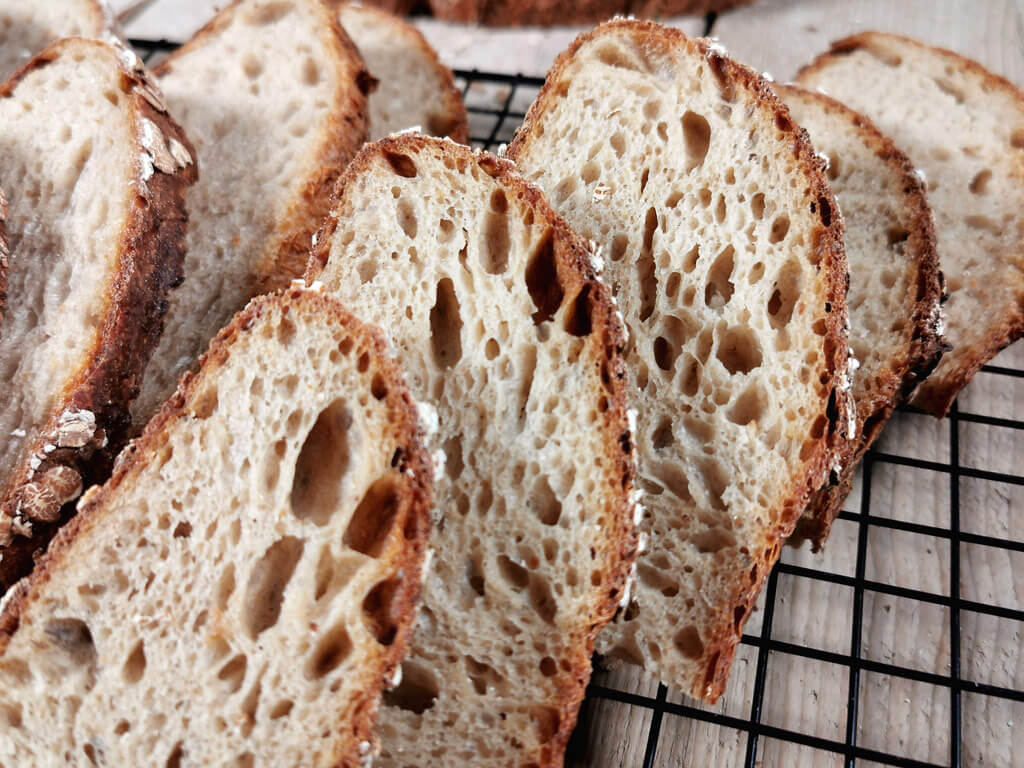 Rezept für Paul's Porridge Brot [Dinkelbrot mit Haferbrei]