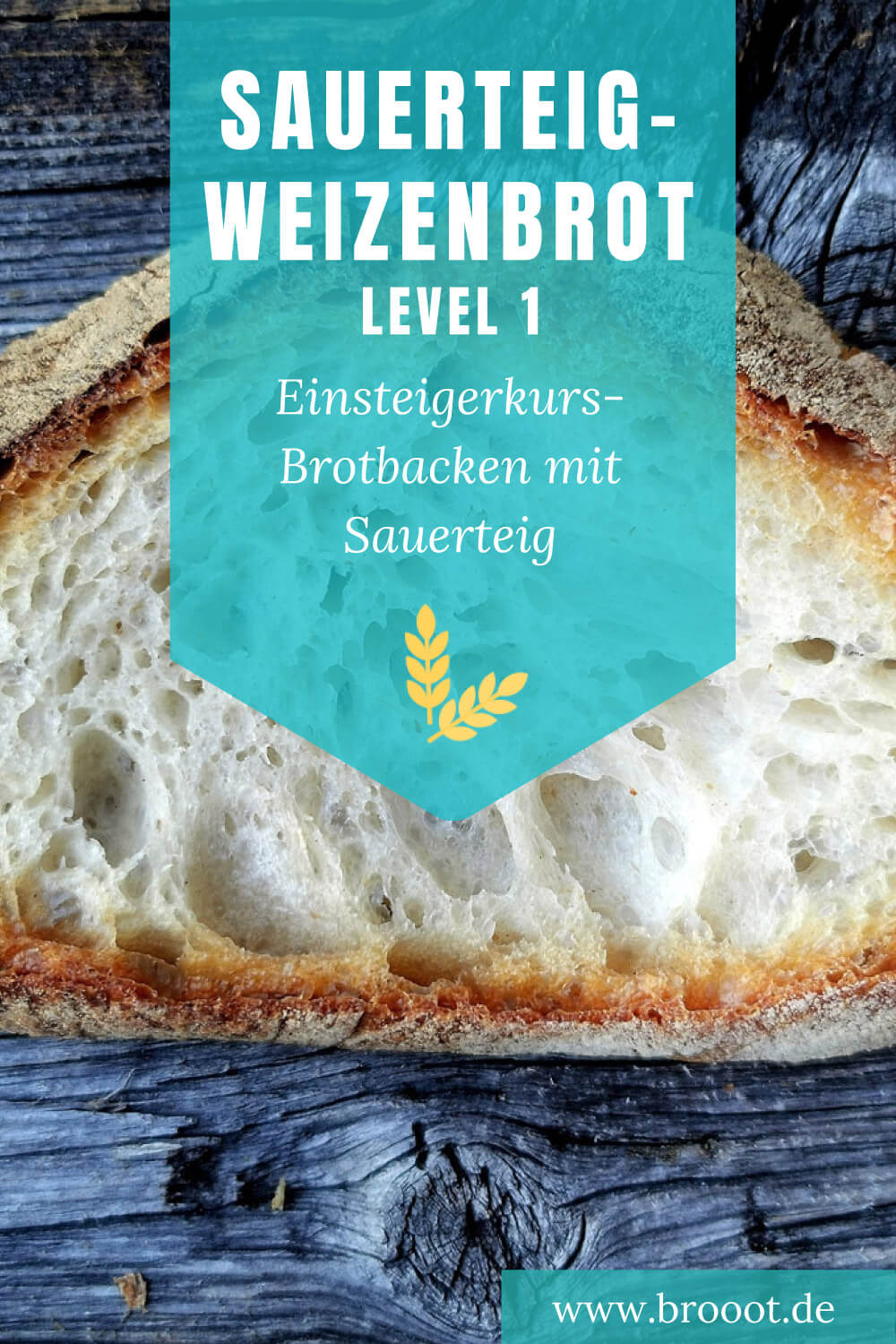 Brotbacken lernen für Anfänger Sauerteig-Weizenbrot - Level 1