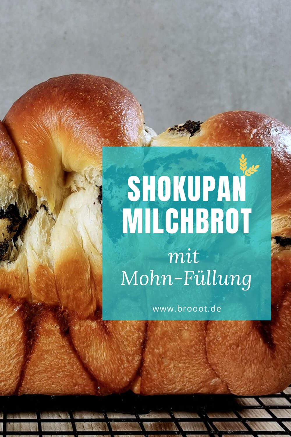 Shokupan Milchbrot mit Mohnfüllung Super fluffig und lecker!