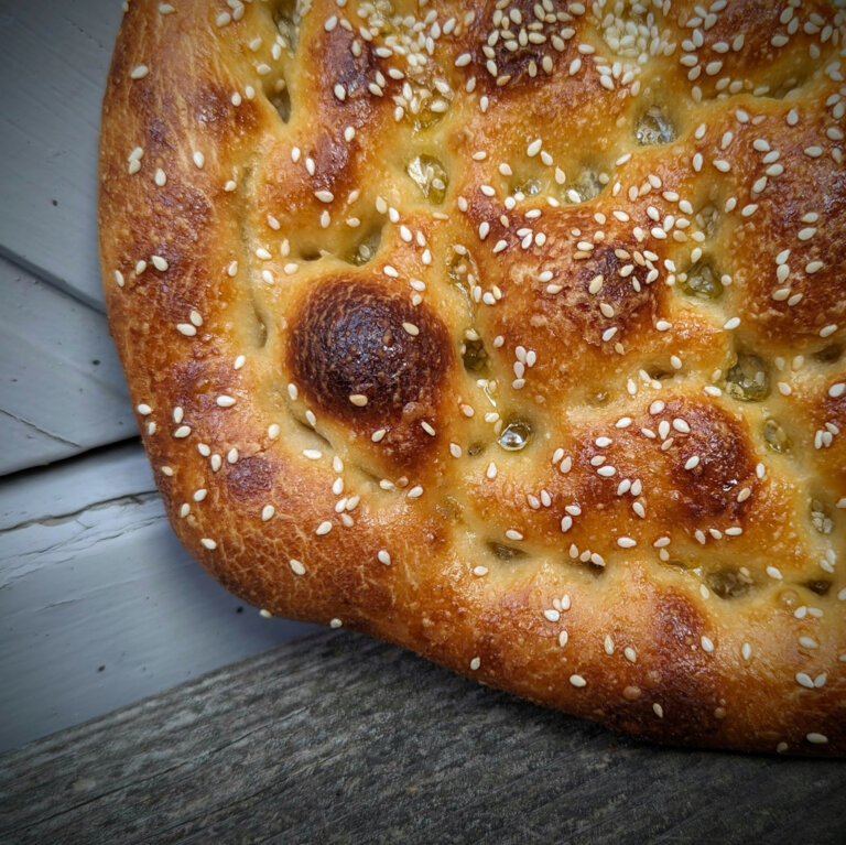 Türkisches Fladenbrot An einem Tag gebacken