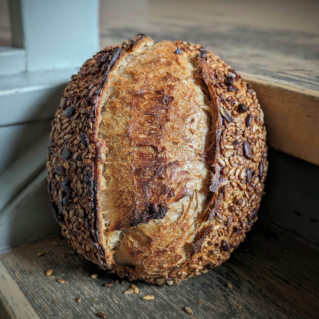 Brot mit Senfkruste Ein super leckeres Sauerteigbrot
